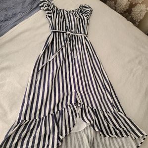 Off Shoulder High Lo Dress